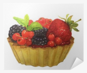 Watercolor Cake With Berries - Berry