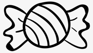 Halloween Candy - - Black And White Drawing Of Candy