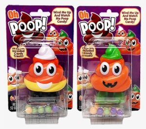 Halloween Candy Dispenser - Flix Candy Oh Poop! Candy, Fruit Lollipops - 0.52 Oz