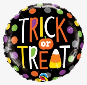 Halloween Candy Pack - Burton & Burton Hal Trick Or Treat Dots Foil Balloon