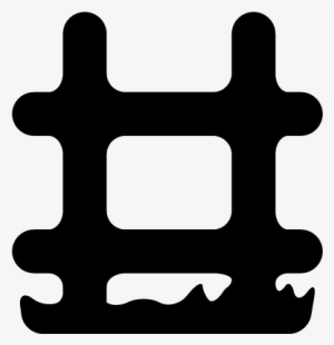 Fence With Grass Vector - Icon