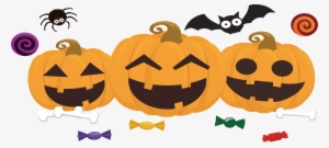 Vector Pumpkins Halloween Candy - Glücklicher Halloween-kürbis Karte