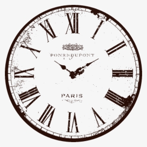 Vintage Clock Face - Relojes Antiguos Blanco Y Negro