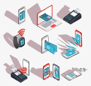 Iconos De Isométricos De Telefonos Moviles Portatiles - Mobile Phone