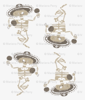 Mariachi Skeletons - Cartoon