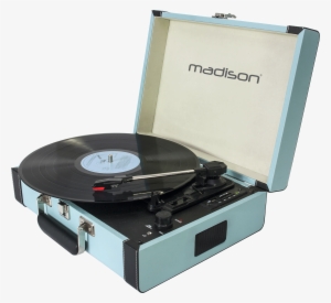 Vintage Turntable Case With Bluetooth, Usb, Sd & Rec - Ibiza Sound Madison Mad-retrocase Vintage Turntable
