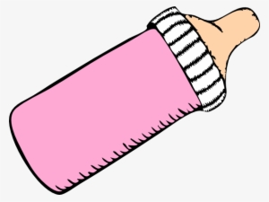 How To Set Use Pink Baby Bottle Clipart