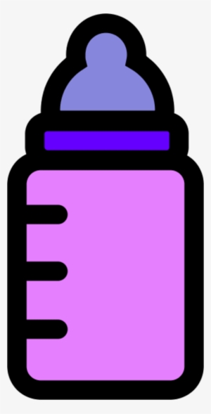 Baby Bottle Clipart - Purple Baby Bottle Clipart