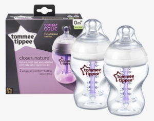 Closer To Nature Advanced Comfort™ Baby Feeding Bottle - Tommee Tippee Advanced Comfort Bottles