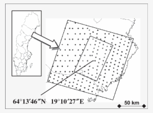 The Nfi Sample Plots Within The Study Area With Outlines - Diagram
