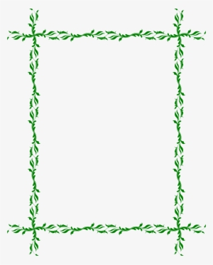 Big Image - Green Leafy Frames Png