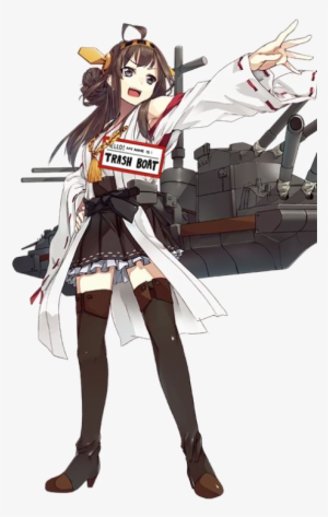 Trash Boat Japanese Battleship Kongō Anime - Kantai Collection Kongou Render