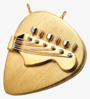 Two-tone Guitar Urn Necklace With Headstock And Tuning - Guitar Cremation Jewelry