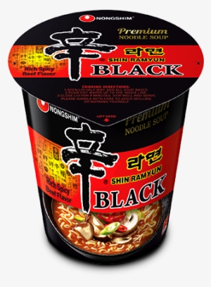 Shin Black Cup Noodle Soup - Shin Black Cup Noodle