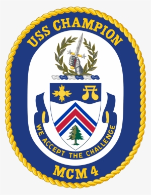 Uss Champion Mcm-4 Crest - Uss Champion Mcm 4