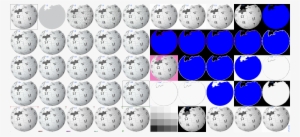 Wikipedia Logo V2 4bpp No Pixel Art Making Of - Wikipedia