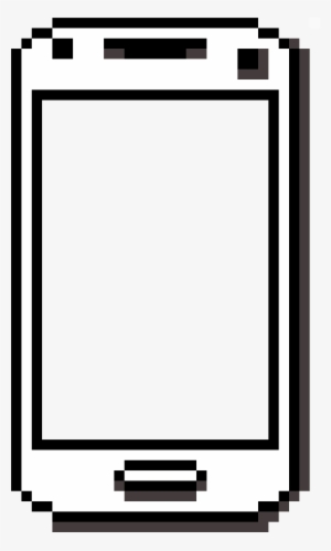 Transparent Phone Pixel Art - Pixel Art Head Base