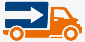 Icon Delivery - Black And White Clip Art Of Freight Out