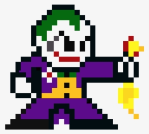 Joker Pixel Art - Dibujos De Pixeles De Batman