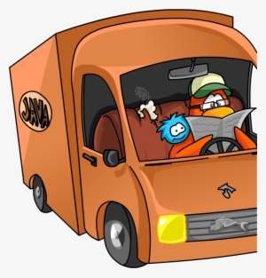 Java Delivery Truck - Club Penguin Bean Counters