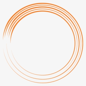 Orange Circles On White Background - Circle Paint Brush