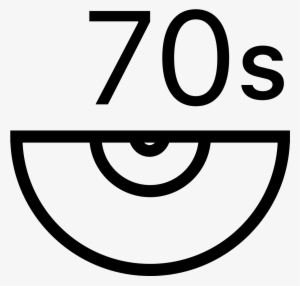 70s Music Icon - 90s Transparent Music
