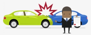 Car Crash - Car Accident Flat Vector