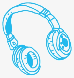 Light Blue - Music Note Doodle Png