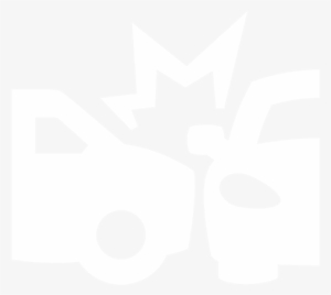 Auto Accidents - Car Crash Icon White