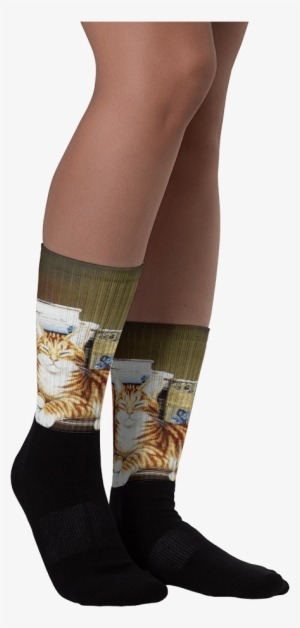 Cool Cat Black Foot Socks - Sock