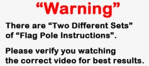 Flag Pole Warning - All For Body
