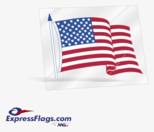Clear Static Cling American Flag Decals - American Flag Sticker