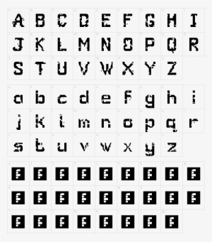 Font Characters - Linkin Park Font