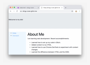 What Your Site Will Look Like At The End Of The Tutorial - World Wide Web