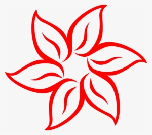 Original Png Clip Art File Red Flower Outline Svg Images