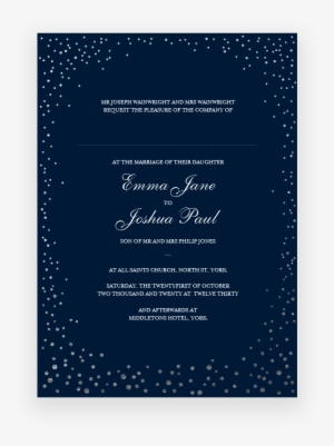 Foil Wedding Sparkle The Invite Company Invitation - Mock Object