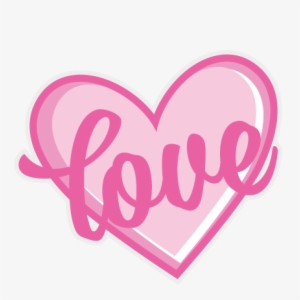 Love Heart Scrapbook Cut File Cute Clipart Files For - Heart Cute Clip Art