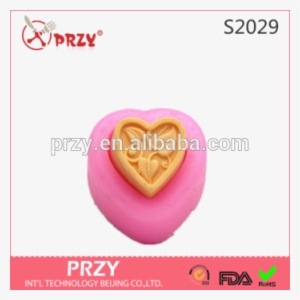 Cute Heart Love Shape Flower Chocolate Candy 3d Silicone - Silicone Mold Planter