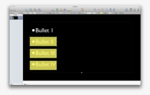 Bullet Point Text - The Masks
