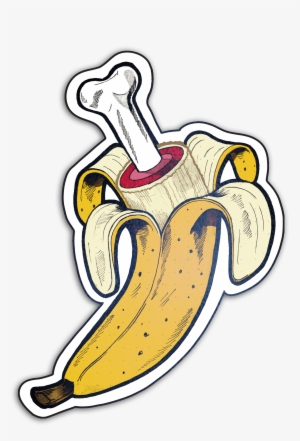 Clipart Royalty Free Library Banana Bone Peel Into - Graffiti Monster Banana