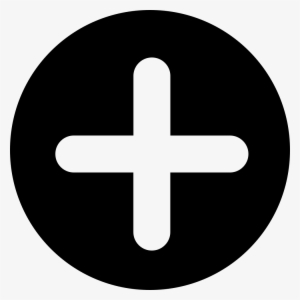 Add Button With Plus Symbol In A Black Circle Comments - Simbolo Mais