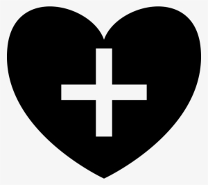 Positive Heart Symbol Shape With Plus Sign Comments - Letra A Con Un Corazon