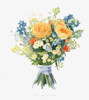 Rose Bouquet Png - 一 束 花 卡通