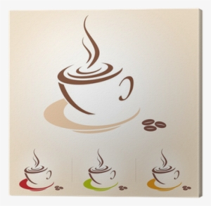 Vector Sketch Of Coffee Cup, Isolated Canvas Print - Coffee Cup