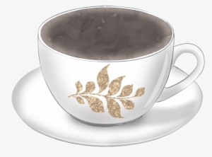 Elegant Coffee Cup Cartoon Transparent - 咖啡 杯 卡通