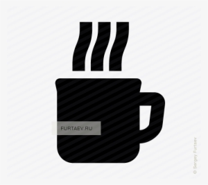 Vector Icon Of Mug With Hot Beverage - Stock Illustration