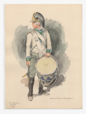 Drawing Drums Military Graphic Royalty Free Download - Musician