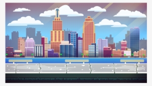 City Vector Background - Video Game