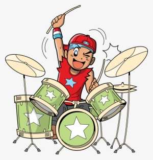 Spring Break Anime - Drummer Clipart