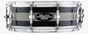 Grover Pro Eqlipse Dual Apex Snare Drum - Grover Pro G1eq5e 5"x14" Ebony Eqlipse Snare Drum W/